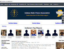 Tablet Screenshot of indianachess.org